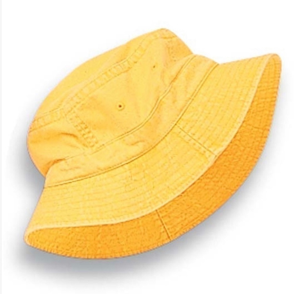 NWOT Adams Headwear Vacationer Dyed Bucket Hat - Yellow‌‌‌‌‌